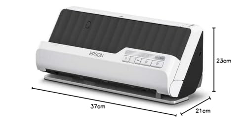 Epson Premium Scanner DS-C490, kompakter A4 Business Scanner mit geringem Stromverbrauch, Duplex-Einzugscanner mit vielseitiger Medienverarbeitung, schwarz/weiß (Kopie)