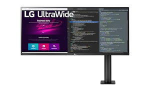 LG 32UN88A 80 cm (31,5 Zoll) Ultra HD 4K Ergo Monitor (IPS-Panel, HDR10, ergonomischer Standfuß), schwarz weiß