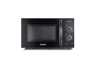 GEBRAUCHT WIE NEU SEVERIN 2-in-1 Mikrowelle mit Grill 800 W, Grillofen mit 25 L Kapazität und 9 Leistungsstufen, Mikrowelle mit Grillrost und Drehteller, silber, MW 7785
