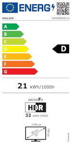 Philips 32PHS6009 HD LED Smart TV - 32-Zoll Display mit Pixel-präziser, HD Titan OS Plattform und Dolby Digital - Funktioniert mit Alexa und Google Sprachassistent – Matt Schwarzer