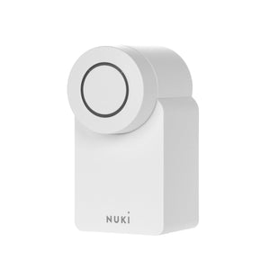 Nuki Smart Lock 3.0, Zustand gebraucht wie neu, smartes Türschloss für schlüssellosen Zutritt ohne Umbau, nachrüstbares elektronisches Türschloss, AV-TEST-zertifiziert, weiß