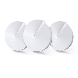 TP-Link Deco M5 Mesh WLAN AC1300 Dualband Heimnetz Komplettlösung (Geschwindigkeit bis zu 1267Mbit/s, Abdeckung bis zu 500m², passt in jeder Art von Zuhause, 2 Gigabit Ports, 3pack) weiß
