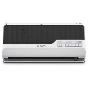 Epson Premium Scanner DS-C490, kompakter A4 Business Scanner mit geringem Stromverbrauch, Duplex-Einzugscanner mit vielseitiger Medienverarbeitung, schwarz/weiß