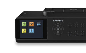 Grundig GKR1060 DKR 3000 BT DAB + WEB Küchenradio mit Bluetooth, DAB + Empfang und Internetradio Schwarz
