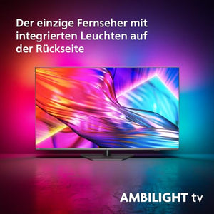 Philips Ambilight 43PUS8909 4K LED Smart TV - 43-Zoll Display mit Pixel-präziser Ultra HD Titan OS Plattform und Dolby Atmos-Klang. Funktioniert mit Alexa und Google Sprachassistent – Anthrazitgrau