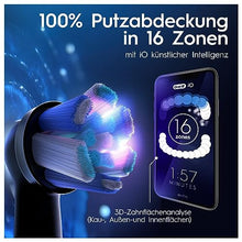 Lade das Bild in den Galerie-Viewer, Oral-B iO Series 10 Plus Edition Elektrische Zahnbürste/Electric Toothbrush, PLUS 3 Aufsteckbürsten, 7 Putzmodi für Zahnpflege, Lade-Reiseetui, Designed by Braun, Stardust White
