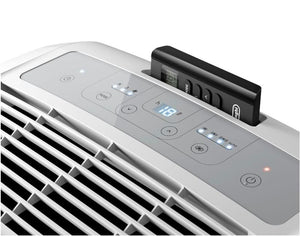 DeLonghi Pinguin Klimaanlage, leise, Timer 24 Stunden, PACEM 77, 63 Dezibel, Leistung 800 W, Weiß