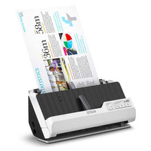 Lade das Bild in den Galerie-Viewer, Epson Premium Scanner DS-C490, kompakter A4 Business Scanner mit geringem Stromverbrauch, Duplex-Einzugscanner mit vielseitiger Medienverarbeitung, schwarz/weiß
