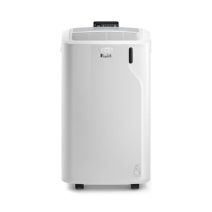 DeLonghi Pinguin Klimaanlage, leise, Timer 24 Stunden, PACEM 77, 63 Dezibel, Leistung 800 W, Weiß