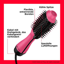 Lade das Bild in den Galerie-Viewer, KUNDENRÜCKSENDUNG WIE NEU Revlon Salon One-Step Haartrockner und Volumiser – Neue Pink Edition (One-Step, IONEN- und KERAMIKTECHNOLOGIE, mittlere bis lange Haare) RVDR5222PE
