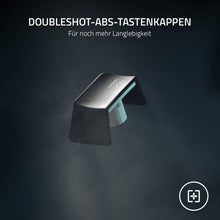 Lade das Bild in den Galerie-Viewer, Razer BlackWidow V3 Pro (Green Switch) - Kabellose Mechanische Gaming Tastatur (Klickende Mechanische Switches, RGB Chroma, Handballenauflage, Bluetooth, USB-C) QWERTZ DE-Layout | Schwarz
