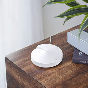 TP-Link Deco M5 Mesh WLAN AC1300 Dualband Heimnetz Komplettlösung (Geschwindigkeit bis zu 1267Mbit/s, Abdeckung bis zu 500m², passt in jeder Art von Zuhause, 2 Gigabit Ports, 3pack) weiß