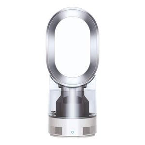 Dyson AM10 Luftbefeuchter und Ventilator, Ultrafeine Kaltluft-Befeuchtung, Automatische Feuchtigkeitskontrolle, Weiß/Silber