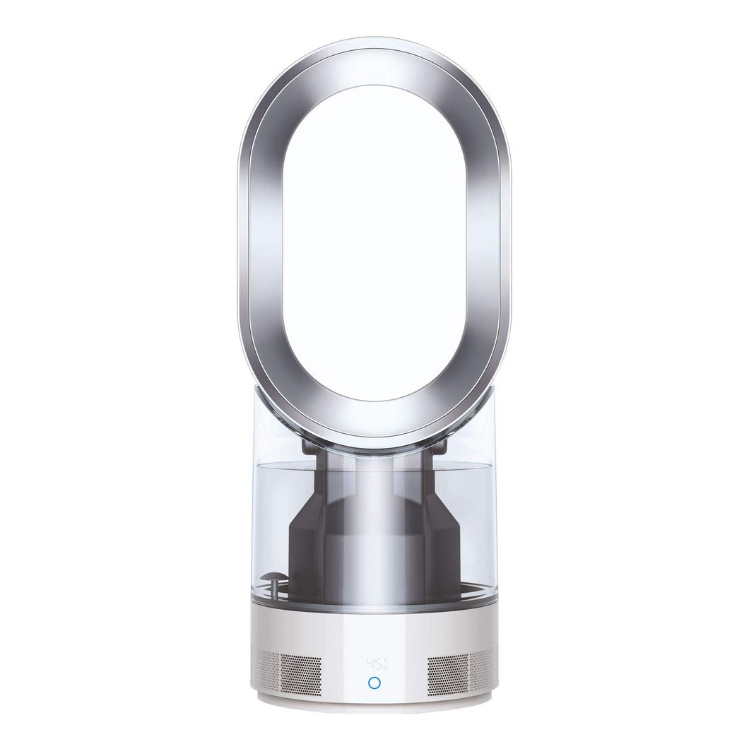 Dyson AM10 Luftbefeuchter und Ventilator, Ultrafeine Kaltluft-Befeuchtung, Automatische Feuchtigkeitskontrolle, Weiß/Silber