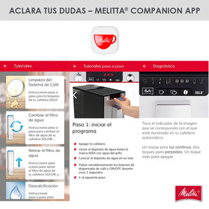 Melitta Solo E950-777, Cafetera Superautomática con Molinillo, 15 Bares, Café en Grano para Espresso, Limpieza Automática, Personalizable, Sandy Grey