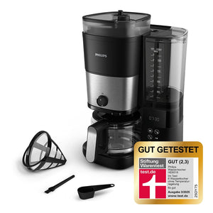 Philips All-in-1 Filterkaffeemaschine - integriertes Kegelmahlwerk HD7900/50