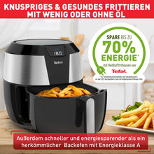 Lade das Bild in den Galerie-Viewer, gebraucht wie NEU Tefal EY701D Heißluftfritteuse Easy Fry XXL | Air Fryer | 1850 Watt | 5,6 L für 8 Portionen | 8 automatische Programme | Digitales Display | energiesparend | gesunde Friteuse ohne Öl | Edelstahl
