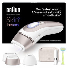 Lade das Bild in den Galerie-Viewer, Braun Épilateur À Lumière Pulsée Intelligent Skin i·expert PL7253, Épilation À Domicile, Alternative Au Laser, Avec Appli, Mini-Rasoir Visage, 3 Têtes Intelligentes Pour Épiler Jambes, Maillot, Plus
