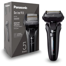 Lade das Bild in den Galerie-Viewer, Panasonic Series 900 Premium Nass- und Trocken Rasierer ES-LV6U für Männer, 5-fach-Scherkopf mit Linearmotor und Bartdichtensensor Technologie, Pop-up Trimmer, matt-schwarz
