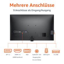 Lade das Bild in den Galerie-Viewer, Amazon Basics Monitor 27 Zoll (68.6 cm), FHD 1080p, max. 100 Hz, VESA-kompatibel, integrierte Lautsprecher, Schwarz
