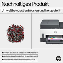 Lade das Bild in den Galerie-Viewer, HP Smart Tank 7605 4-in-1 Multifunktionsdrucker (WLAN; Duplex; ADF) – 3 Jahre Tinte inklusive, 3 Jahre Garantie, großer Tintentank, hohe Reichweite, Drucken in hoher Qualität
