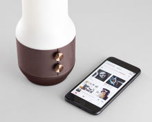 Lade das Bild in den Galerie-Viewer, Lexon TERRACE, Bluetooth-Speaker, Leuchte und Powerbank, braun
