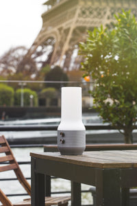 Lexon TERRACE, Bluetooth-Speaker, Leuchte und Powerbank, braun