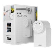 Lade das Bild in den Galerie-Viewer, Nuki Smart Lock 3.0, Zustand gebraucht wie neu, smartes Türschloss für schlüssellosen Zutritt ohne Umbau, nachrüstbares elektronisches Türschloss, AV-TEST-zertifiziert, weiß
