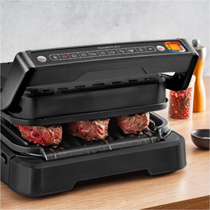 Tefal GC7728 Optigrill 2in1 Kontaktgrill schwarz 9 PROGRAMME Kontaktgrill