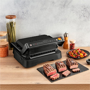 Tefal GC7728 Optigrill 2in1 Kontaktgrill schwarz 9 PROGRAMME Kontaktgrill