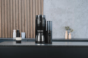 Melitta AromaFresh Therm Pro X - Kaffeemaschine mit Mahlwerk, Filterkaffeemaschine mit Thermokanne und entnehmbarem Wassertank, für bis zu 8 Tassen Kaffee, schwarz