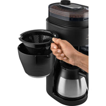 Lade das Bild in den Galerie-Viewer, Melitta AromaFresh Therm Pro X - Kaffeemaschine mit Mahlwerk, Filterkaffeemaschine mit Thermokanne und entnehmbarem Wassertank, für bis zu 8 Tassen Kaffee, schwarz
