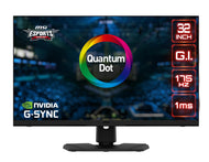 MSI Optix MPG321QRF QD –  Monitor Gaming de 32”, 175Hz, 2560x1440 (WQHD), ratio 16:9, G-SYNC Compatible, brillo 600 nits, 1 ms de respuesta, negro, compatible con consolas