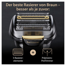 Lade das Bild in den Galerie-Viewer, Braun Series 9 Pro+ Rasierer Herren Elektrisch, Elektrorasierer mit 5 Pro Rasierelementen, Langhaarschneider ProTrimmer &amp; Reinigungsstation, 60 Min Laufzeit, Made in Germany, 9567cc, Silber
