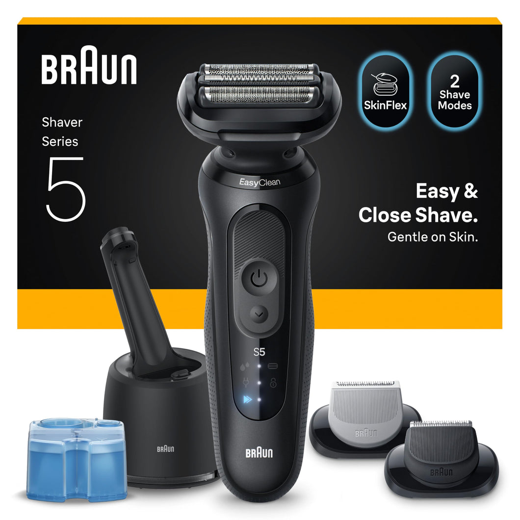 Braun Series 5 Elektrorasierer Herren, Rasierapparat mit 50 Min. Akku,  52-N7650cc, Schwarz