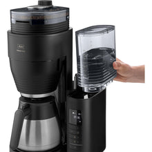 Lade das Bild in den Galerie-Viewer, Melitta AromaFresh Therm Pro X - Kaffeemaschine mit Mahlwerk, Filterkaffeemaschine mit Thermokanne und entnehmbarem Wassertank, für bis zu 8 Tassen Kaffee, schwarz
