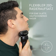 Lade das Bild in den Galerie-Viewer, Panasonic Series 900 Premium Nass- und Trocken Rasierer ES-LV6U für Männer, 5-fach-Scherkopf mit Linearmotor und Bartdichtensensor Technologie, Pop-up Trimmer, matt-schwarz
