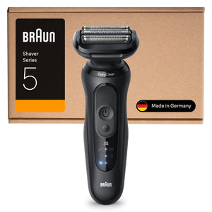 Braun Series 5 Elektrorasierer Herren, Rasierapparat mit 50 Min. Akkulaufzeit 52-N1000si, Schwarz