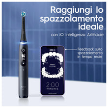 Lade das Bild in den Galerie-Viewer, Oral-B iO 7 Duo Elektrische Zahnbürsten, Schwarz und Weiß, Drucksensor zum Schutz des Zahnfleischs, 2 Griffe, Zubehör, 2 runde Bürsten, 1 Ladegerät, 1 Reiseetui
