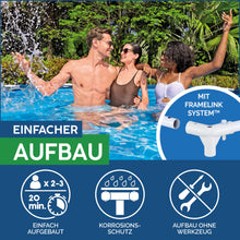 Lade das Bild in den Galerie-Viewer, Bestway Steel Pro Frame Pool Set mit Filterpumpe Ø 305 x 76 cm, dunkelblau, rund
