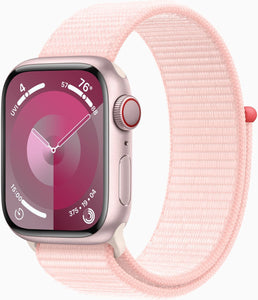 Apple Watch Series 9 4G 41mm Aluminium Rosé Sport Loop Hellrosa LTE