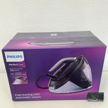 Lade das Bild in den Galerie-Viewer, Philips Dampfbügelstation PerfectCare Series PSG7150/30 8,0 bar 2100 W, Dampfstoß 600 g, Druck 8,0 bar, OptimalTEMP-Technologie, 1,8-Liter-Wasserbehälter, lila (PSG7150/30)
