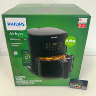 Philips Airfryer 5000 Series HD9255/90 Größe L, 4,1 l (0,8 kg), 13-in-1-Kochfunktionen, Wifi verbunden, 90% weniger Fett mit Rapid Air Technologie, HomeID-App, kompatibel mit Alexa (HD9255/90)