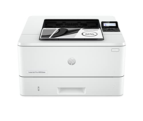 HP Laserjet Pro 4002dwe Multifunktions-Laserdrucker, 6 Monate gratis drucken mit HP Instant Ink inklusive, Drucker, Kopierer, WLAN, LAN, Duplex, Airprint, mit HP+ für Business, Weiß