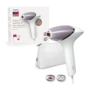 Philips Lumea IPL Haarentfernungsgerät 8000 Series – Haarentfernungsgerät mit SenseIQ Technologie, 2 Aufsätze für Körper und Gesicht (Modell BRI944/00)