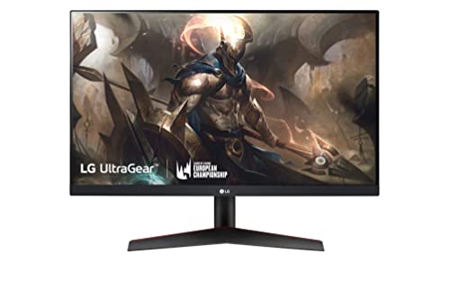 LG 24GN600-B 60.4 cm (23.8 Zoll) Ultragear Full HD Gaming Monitor (AMD FreeSync Premium, 144 Hz, 1ms GtG), Matt-Schwarz