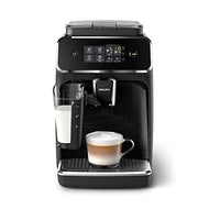 Philips Series 2200 Kaffeevollautomat, LatteGo Milchsystem, 3 Kaffeespezialitäten, Leistungsstarker, Intuitives Touchdisplay, Glänzendes Schwarz (EP2231/40)
