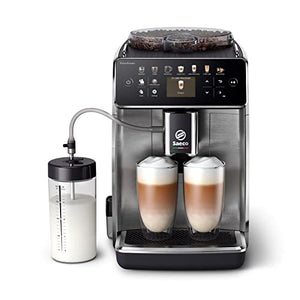 Saeco GranAroma Kaffeevollautomat SM6585/00 16 Kaffeespezialitäten, Intuitives Farbdisplay, 6 Benutzerprofile, Keramikmahlwerk (SM6585/00)