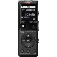 Lade das Bild in den Galerie-Viewer, Sony ICD-UX570B Digitales Diktiergerät (OLED Display, 4GB Speicher, Micro SD) schwarz

