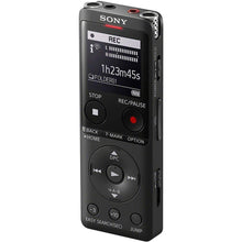 Lade das Bild in den Galerie-Viewer, Sony ICD-UX570B Digitales Diktiergerät (OLED Display, 4GB Speicher, Micro SD) schwarz
